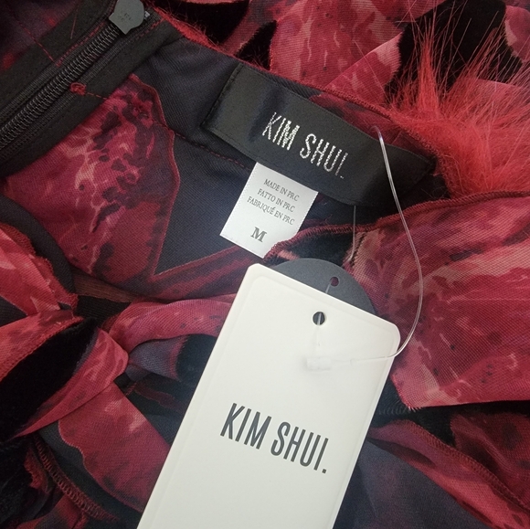 Kim Shui - Butterfly Velvet Gown Multi sz Medium - Picture 11 of 14